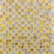 Frosted Wheat Ice Crackle Glass Mosaic VG-CKA92