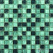 Sea Green Mixed Ice Crackle Crystal Glass Mosaic VG-CKB99