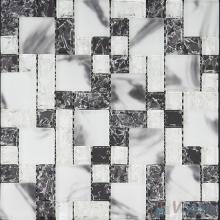 Snowy Magic Cube Ice Crackle Glass Mosaic Tiles VG-CKM98