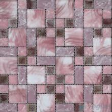 Turkish Rose Magic Cube Ice Crackle Glass Mosaic Tiles VG-CKM92