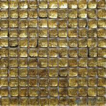Gold Bread Shape Gold Leaf Glass Mosaic Tile VG-UBD97