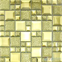 Golden Magic Cube Mirror Glass Mosaic Tiles VG-MRM98