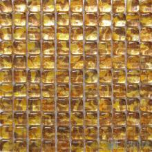 Goldenrod Bread Shape Gold Leaf Glass Mosaic Tile VG-UBD94