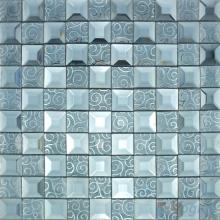 Payne's Gray Trapezia Mirror Glass Mosaic VG-MRB97