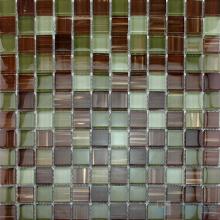 Sea Brown 23x23mm Hand Painted Glass Mosaic VG-HPB90