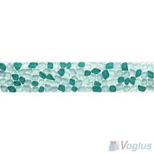 Teal Glass Mosaic Border VG-PBD99