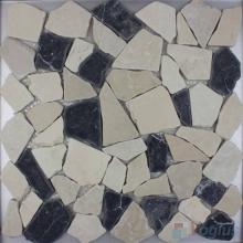 Beige Black River Rock Stone Mosaic VS-PRR95