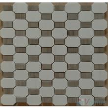 Cherkerboard Polished Octagon Stone Mosaic VS-PTG92