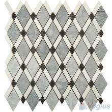 Gray Polished Diamond Stone Mosaic Tiles VS-PDM93