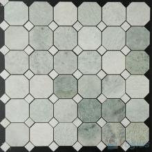 Ming Green Polished Octagon Marble Mosaic VS-PTG96