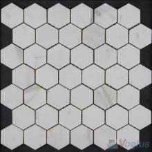 Venato White Polished Hexagon Marble Mosaic VS-PHX97