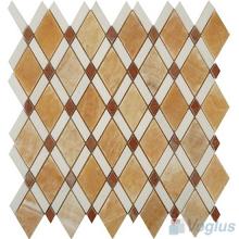 Yellow Polished Diamond Stone Mosaic Tiles VS-PDM94