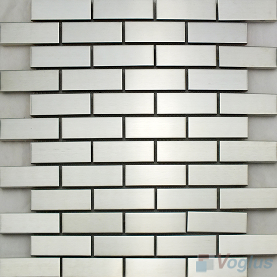 Silver Subway Stainless Steel Metal Mosaic VM-SS84