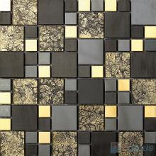 Forrute Magic Cube Glass Mix Metal Mosaic Tile VB-GMMA93