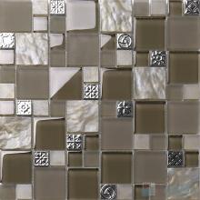 Magic Cube Glass Metal Blend Mosaic Tiles VB-GMME92