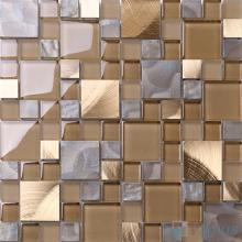 Magic Cube Glass Metal Blend Mosaic Tiles VB-GMME99