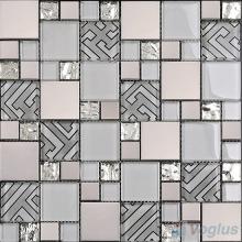 Magic Cube Glass Metal Mosaic Tiles VB-GMMD89