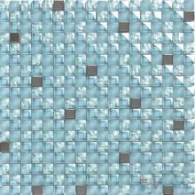 Power Blue 15x15mm Glass Metal Mix Mosaic VB-GMA98