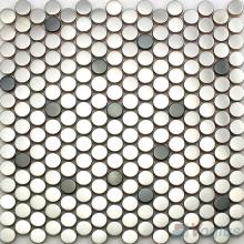 Round Stainless Steel Metal Mosaic VM-SS89