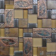 Rusty Magic French Pattern Glass Ceramic Mosaic VB-GCM93