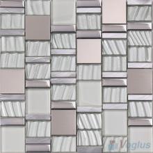 Streamer Glass Mix Aluminum Mosaic Tiles VB-GMME95