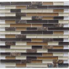 Raw Linear Glass Stone Mosaic Tiles VB-GSL90
