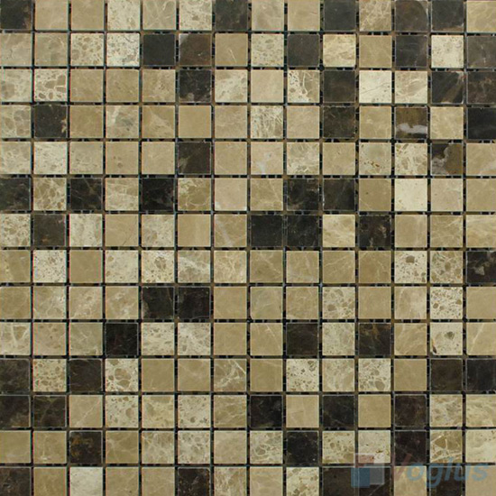 Emperador 20x20mm Polished Stone Mosaic VS-SFB97