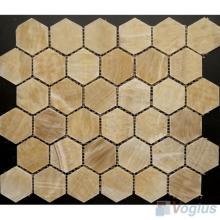 Medium Hexagon Onyx Stone Mosaic VS-Y85