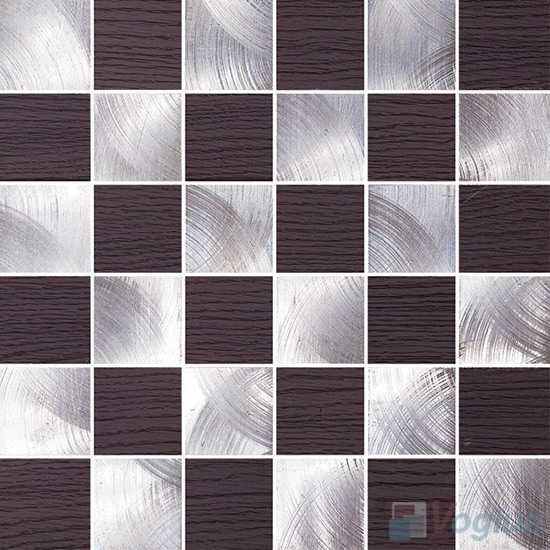 2x2 Aluminum Metal Mosaic Tiles VM-AM82