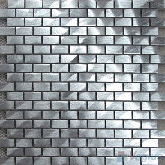 Subway Brick Aluminum Metal Mosaic Tiles VM-AM78
