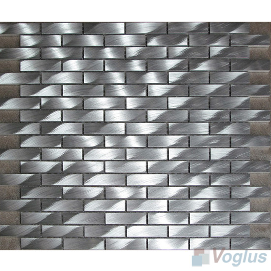 Subway Brick Aluminum Metal Mosaic Tiles VM-AM80