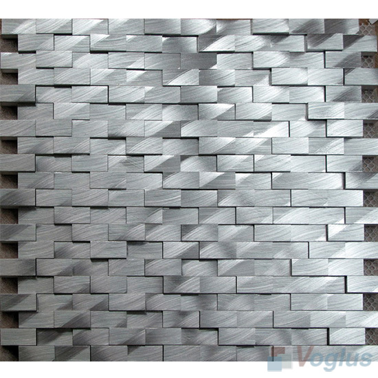 Subway Brick Aluminum Metal Mosaic Tiles VM-AM81