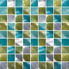 Blue Green Metal Tile Aluminum Mosaic VM-AM68
