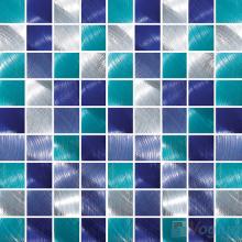 Blue Mix Metal Tile Aluminum Mosaic VM-AM70