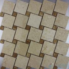 Golden Beige Polished Windmill Marble Mosaic VS-PWM99