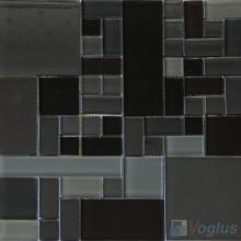 Gray Labyrinth Clear Crystal Mosaic VG-CYM94