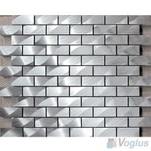 Subway Brick Aluminum Metal Mosaic Tiles VM-AM79