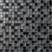 Blacky 15x15mm Hand Painted Glass Mosaic Tiles VG-HPA94