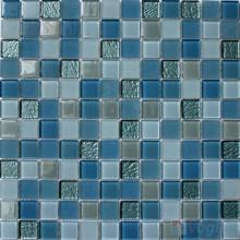 Blue Mixed 1x1 Crystal Glass Tiles VG-CYB92