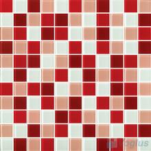 Burgundy 1x1 Blend Crystal Glass Mosaic Tiles VG-CYR95