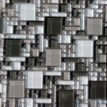 Gray Mix Miscellaneous Crystal Glass Mosaic Tiles VG-CYS93