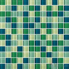 Green Blue 1x1 Blend Crystal Glass Mosaic Tiles VG-CYR84
