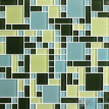 Green Blue Miscellaneous Crystal Glass Mosaic Tiles VG-CYS92