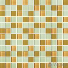 Mint Cream 1x1 Blend Crystal Glass Mosaic Tiles VG-CYR85