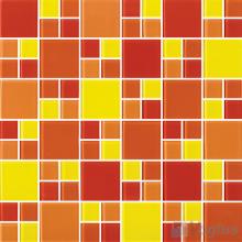 Orange Yellow Miscellaneous Crystal Glass Mosaic Tiles VG-CYS89