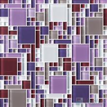 Purple Mix Miscellaneous Crystal Glass Mosaic Tiles VG-CYS98