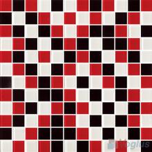 Red Black 1x1 Blend Crystal Glass Mosaic Tiles VG-CYR79