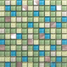 Ecoland 1x1 Glass Mix Aluminum Mosaic Tiles VB-GMN95