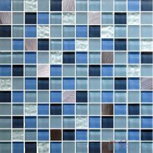 Festaco 1x1 Glass Mix Aluminum Mosaic Tiles VB-GMN92