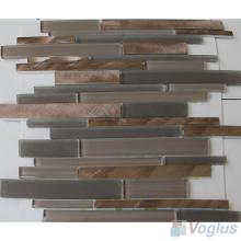 Linear Glass Metal Mosaic Tiles VB-GMH94